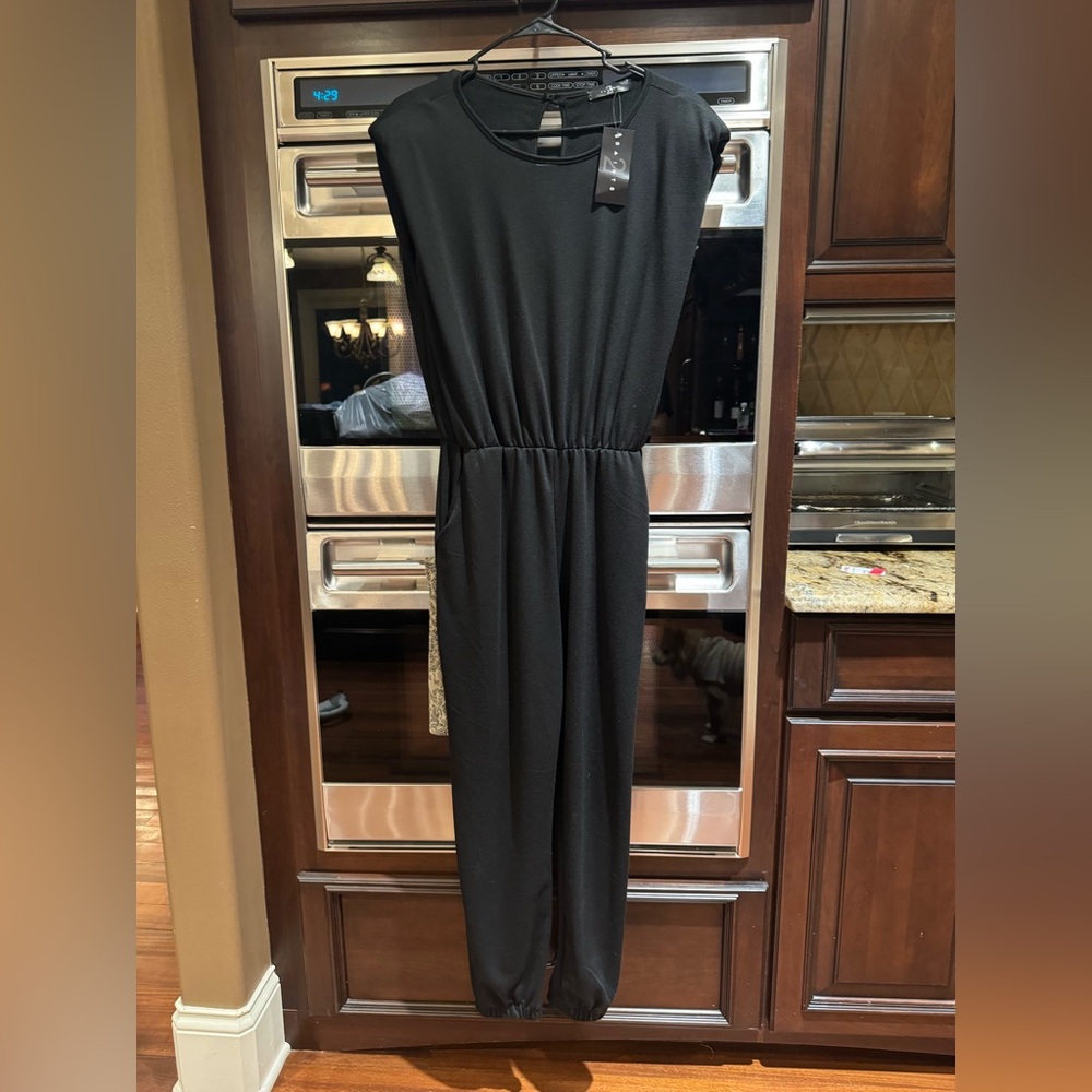 Black Sleeveless Jumpsuit